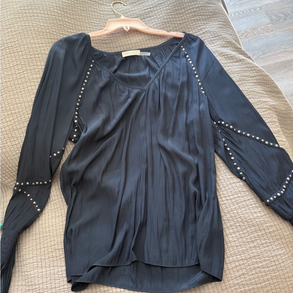 Studded satin Ramy Brook blouse